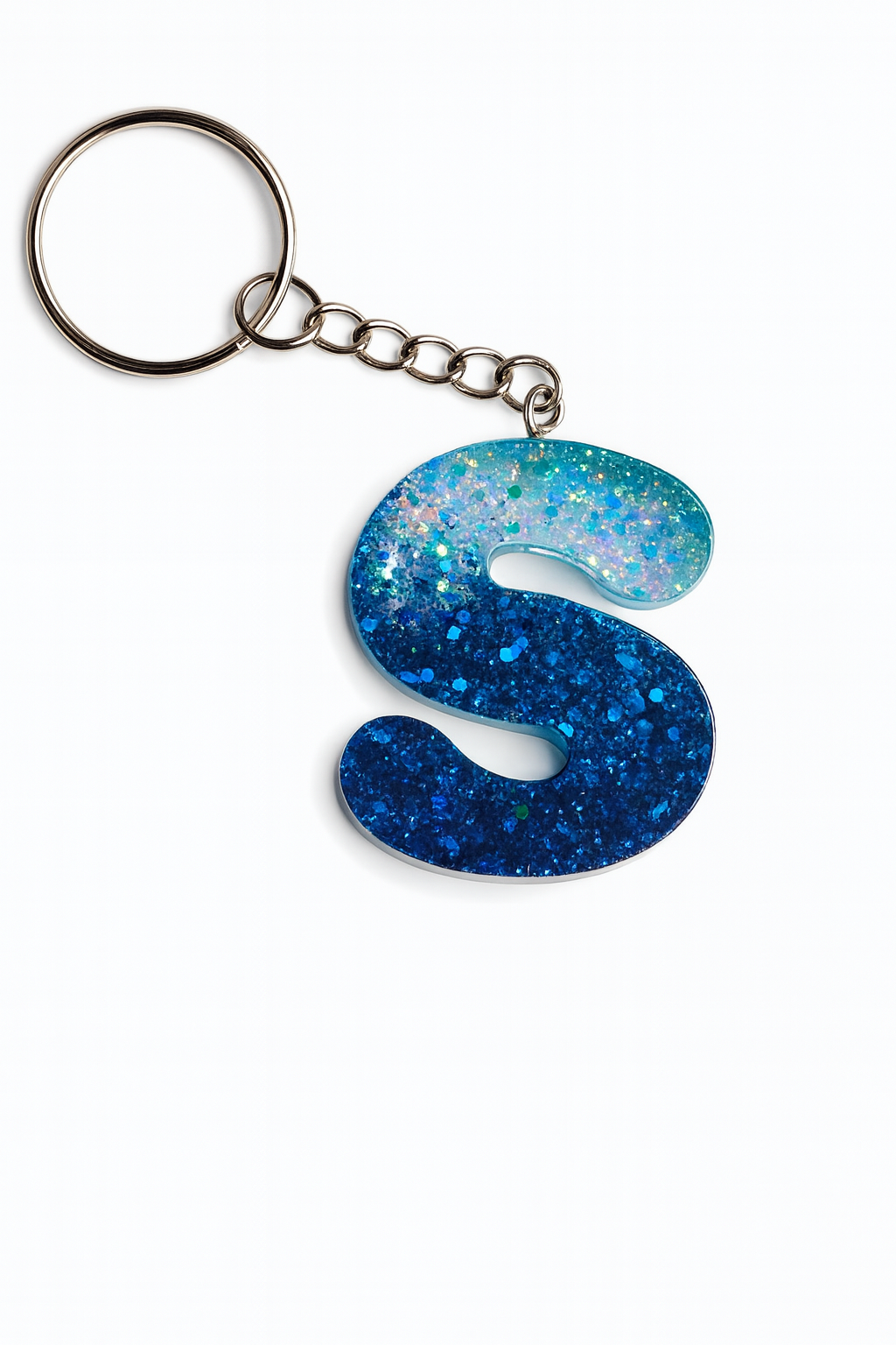 Porte-clé "lettre S" en résine - Personnalisable