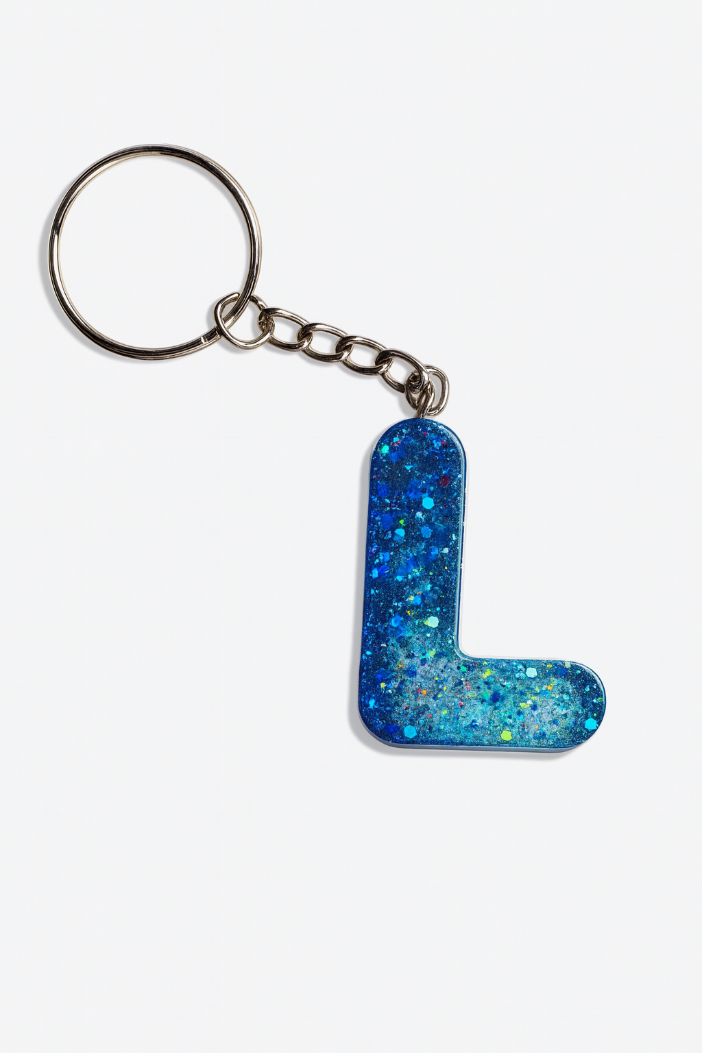 Porte-clé "lettre L" en résine - Personnalisable