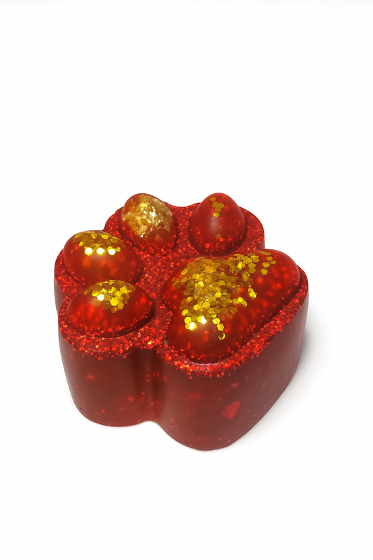 Pattes Pailletées – Duo de Résine