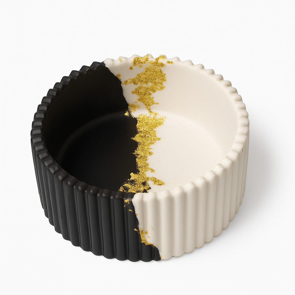 Set Yin Doré – Coupelle + Plateau