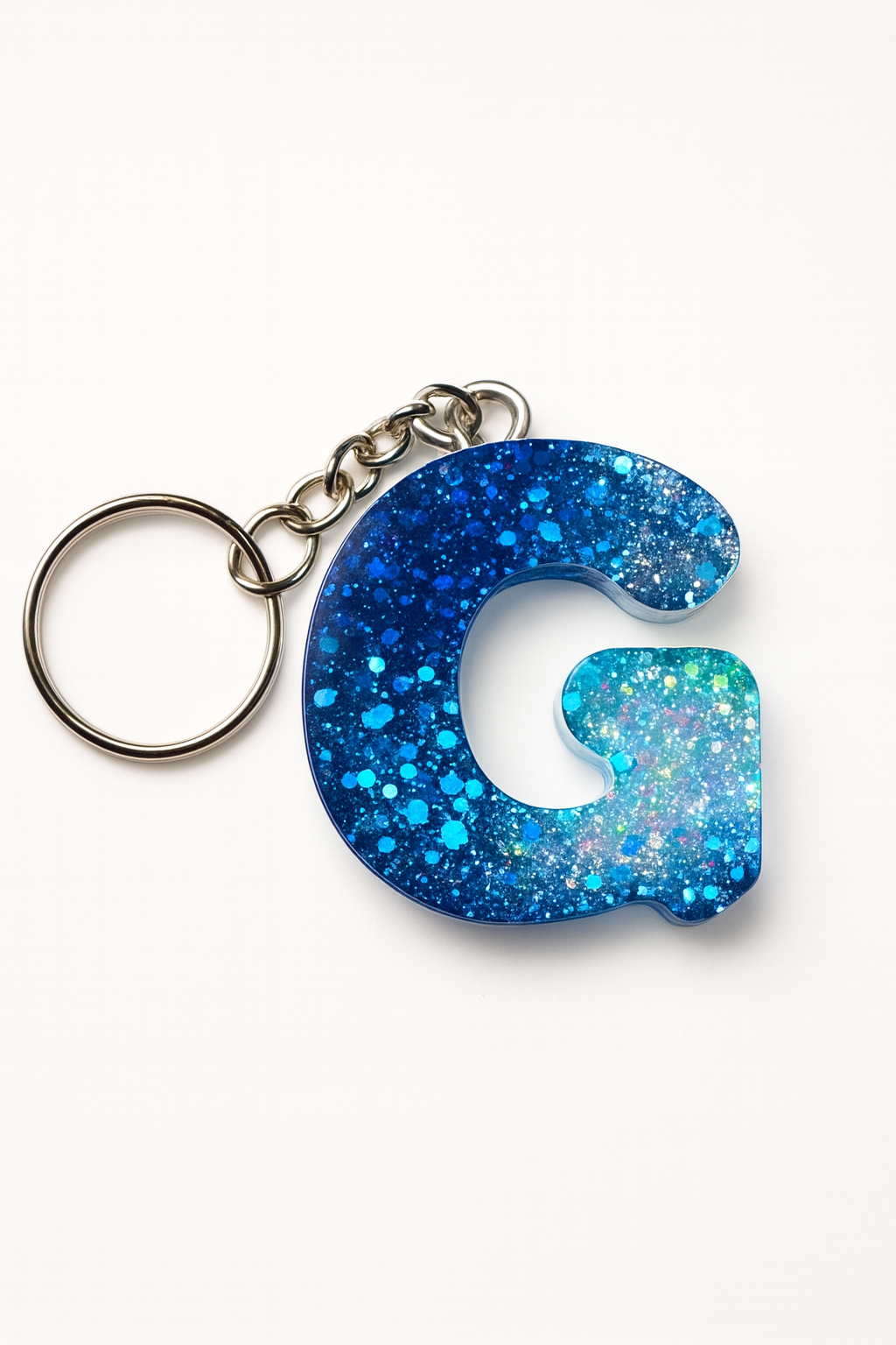 Porte-clé "Lettre G" en résine - Personnalisable