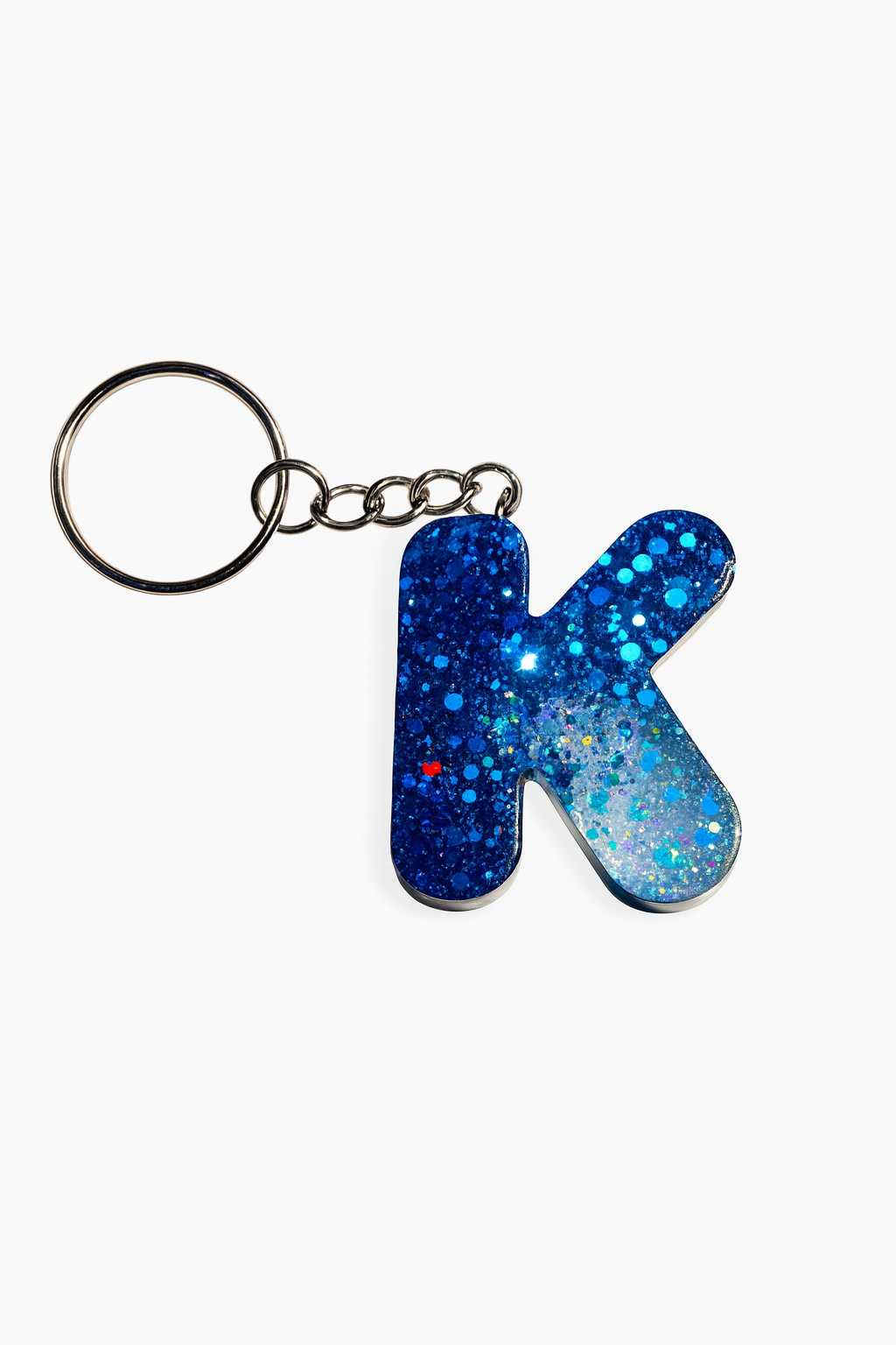 Porte-clé "lettre K" en résine - Personnalisable