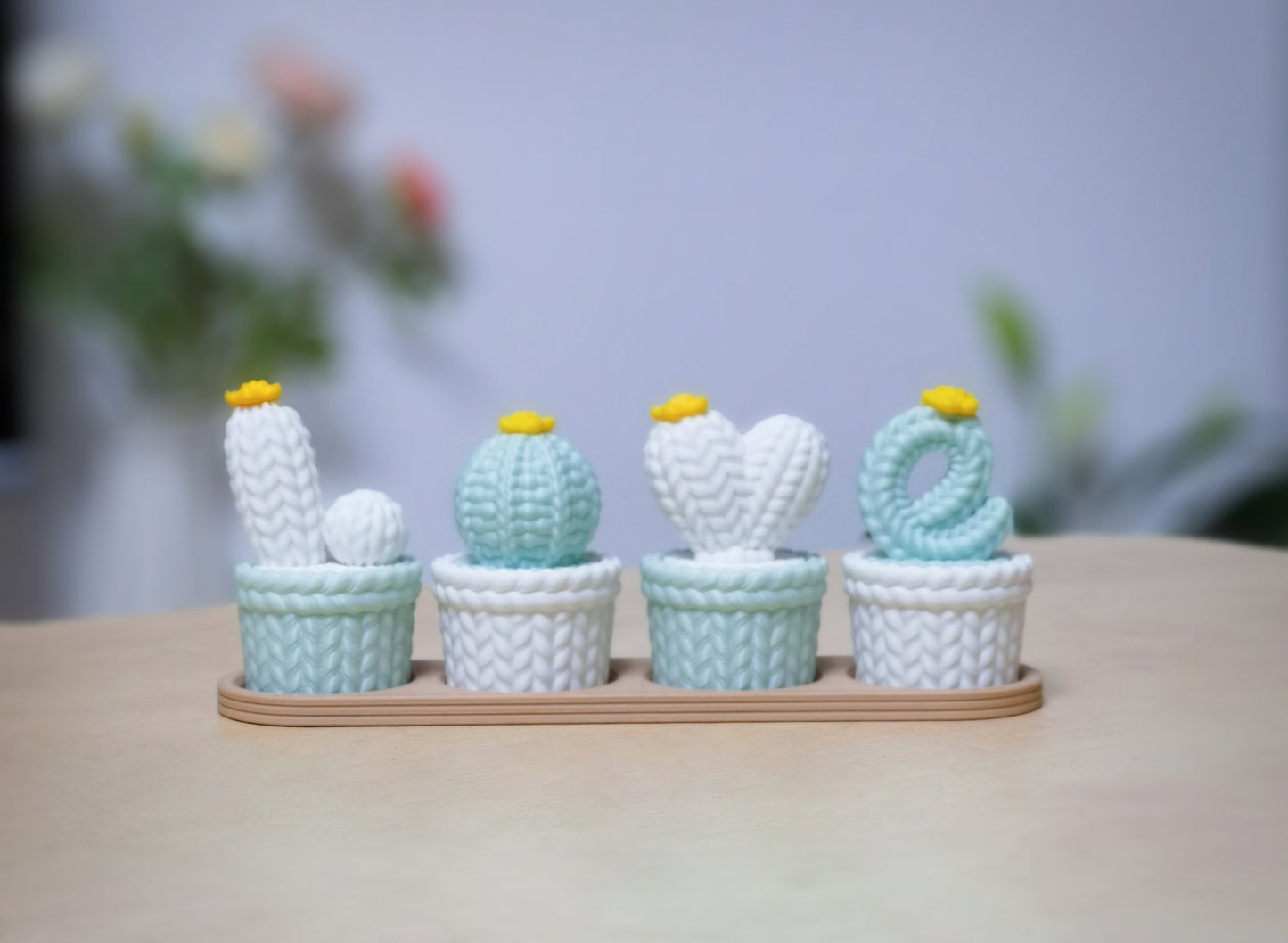 Pots cactus “LOVE” personnalisables – Décoration imprimée en 3D