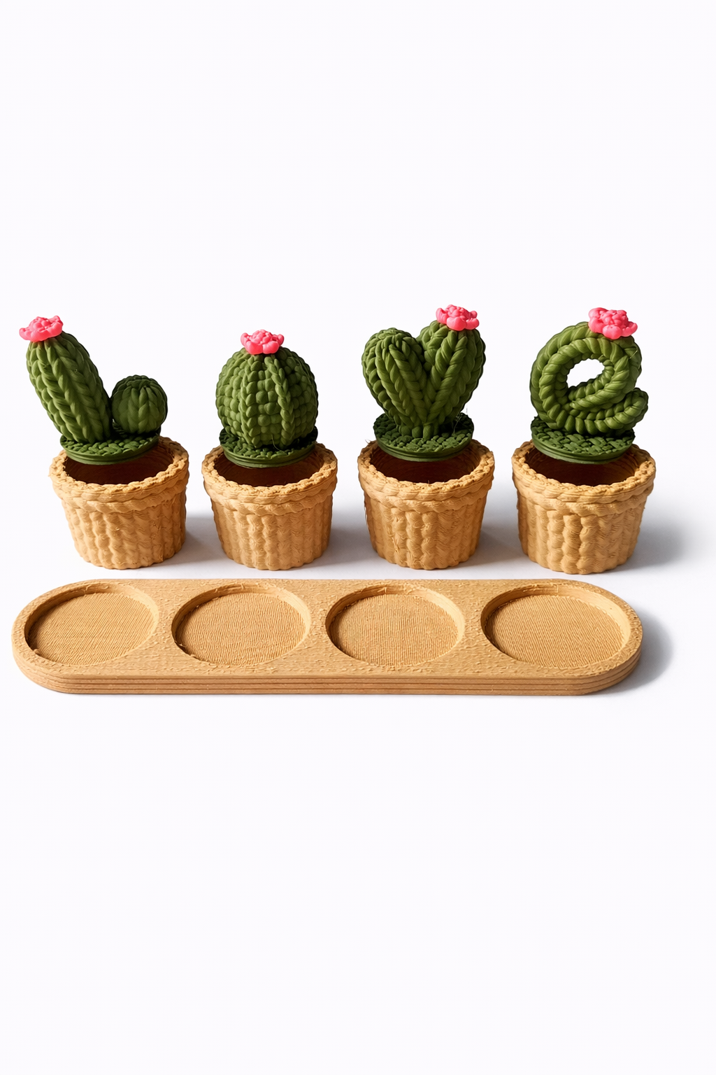 Pots cactus “LOVE” personnalisables – Décoration imprimée en 3D
