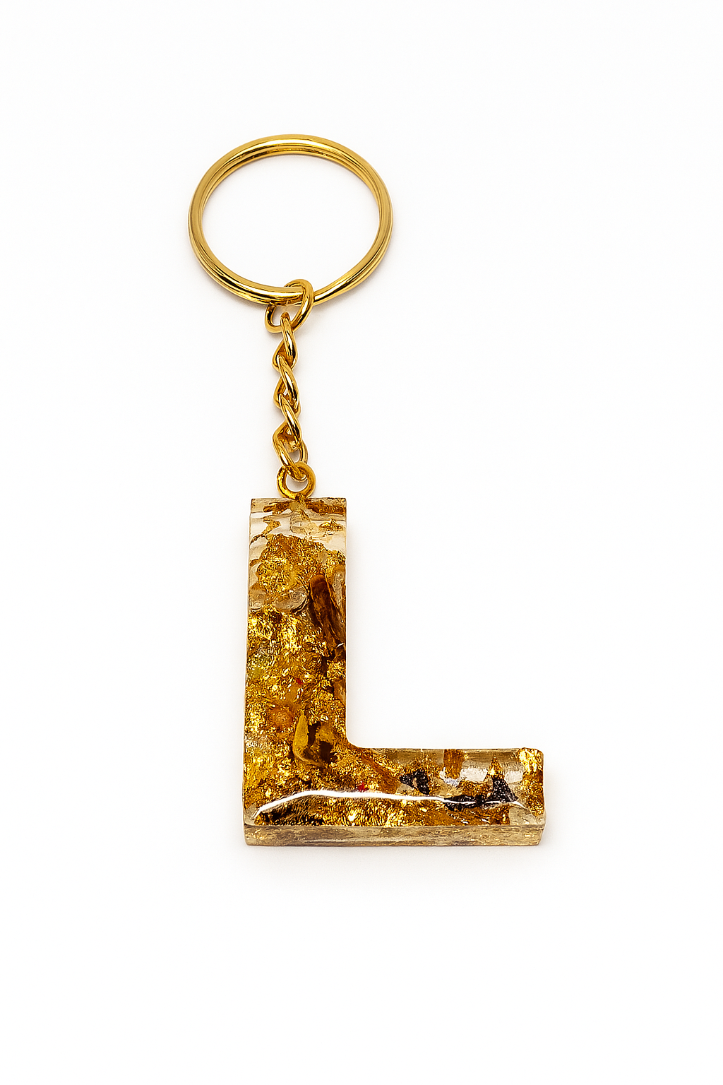Porte-clé "lettre L" en résine - Personnalisable
