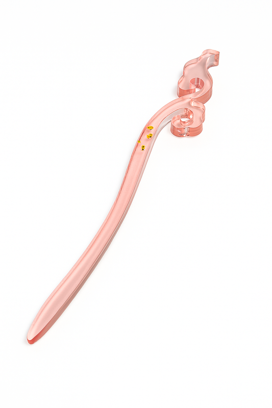 Pique à cheveux “Éclosion Rose”