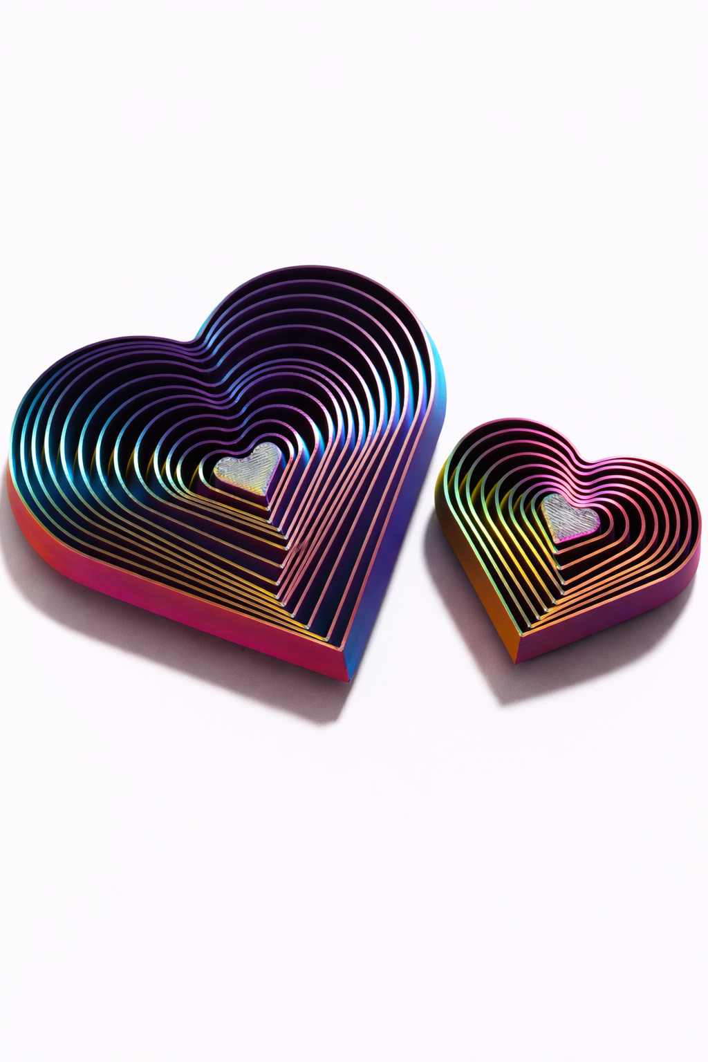 Fidget cœur hypnotique – Impression 3D personnalisable (à la demande)