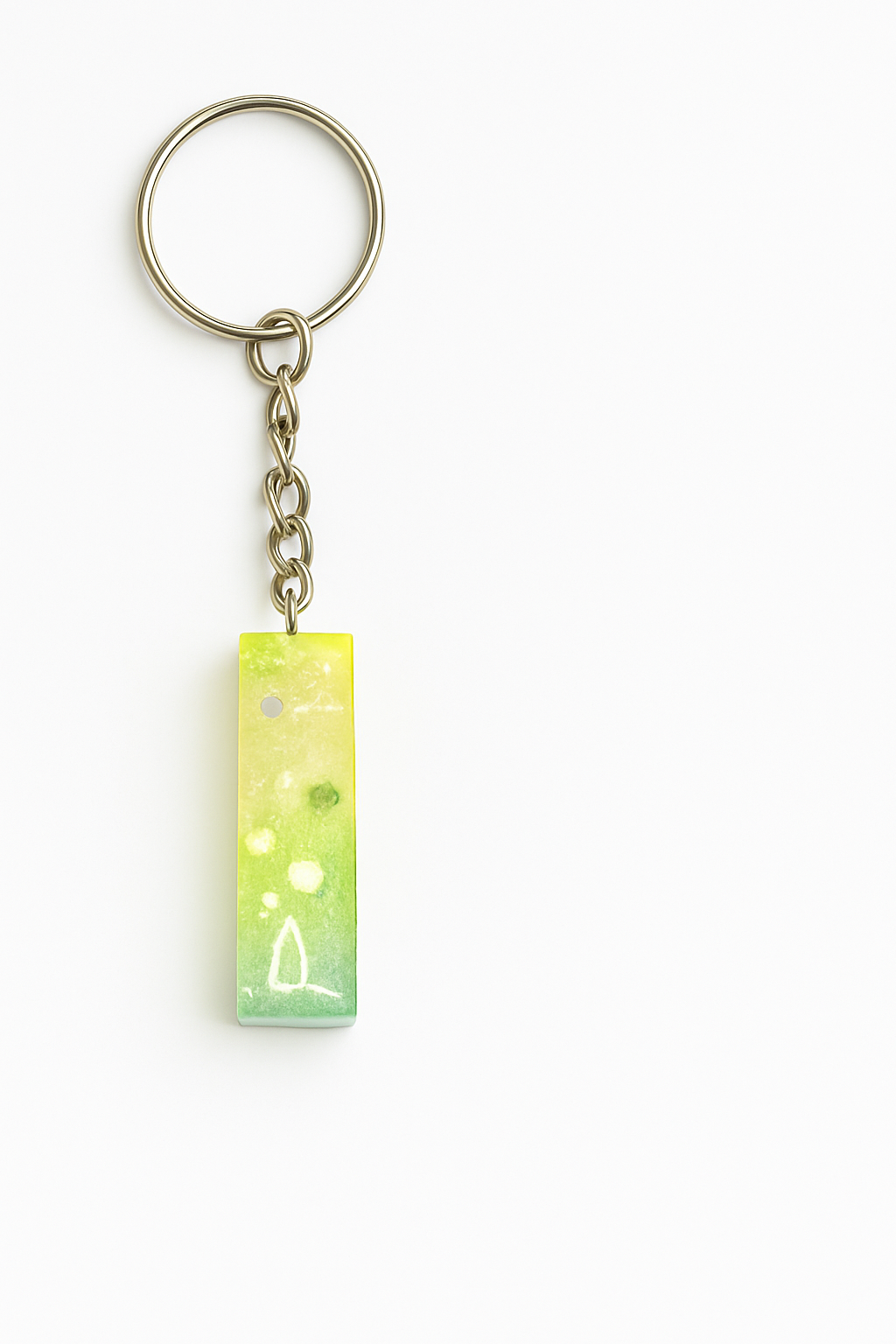 Porte-clé "Lettre I" en résine - Personnalisable