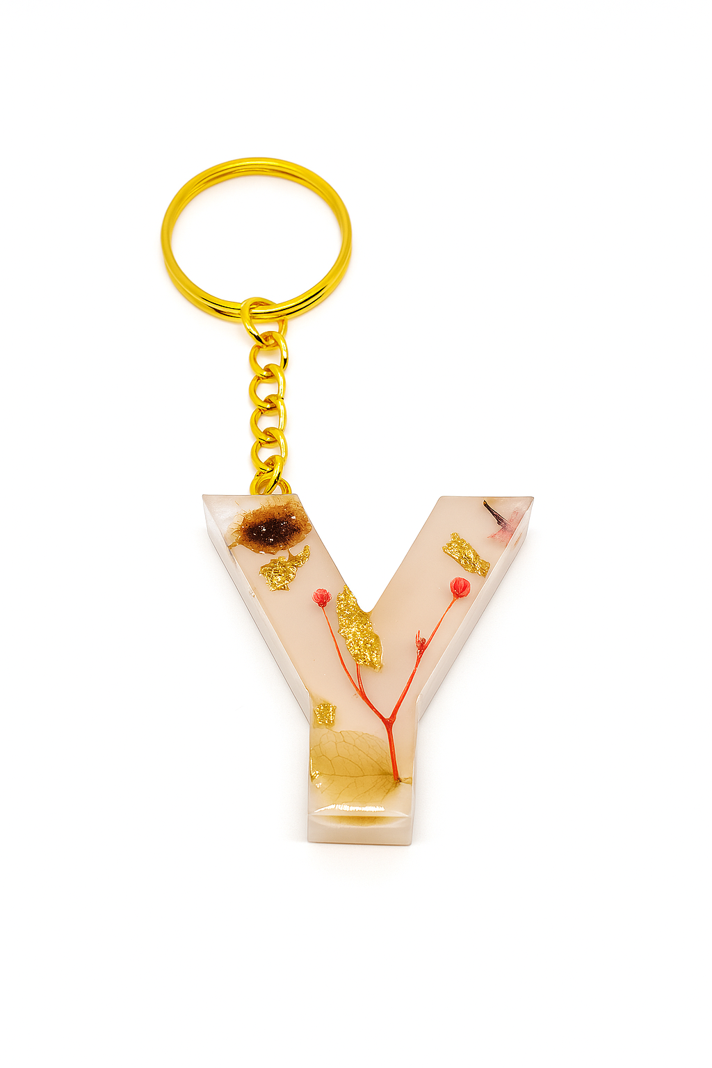 Porte-clé "lettre Y" en résine - Personnalisable