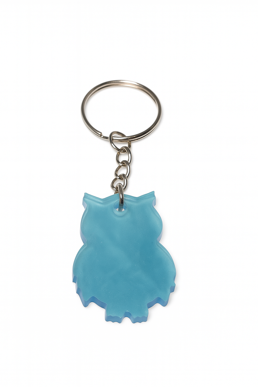 Porte-clé Hibou – Bleu Brume