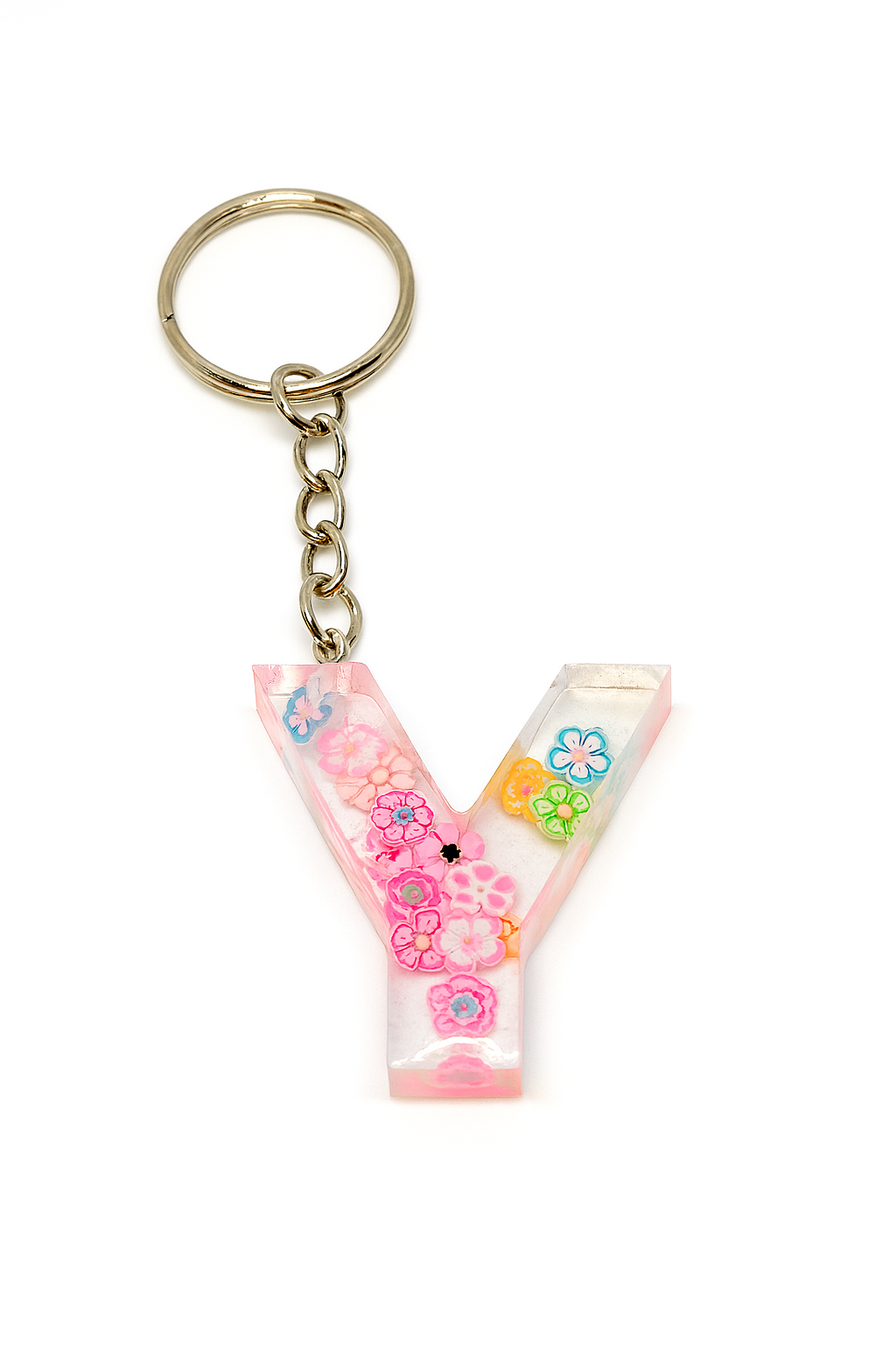 Porte-clé "lettre Y" en résine - Personnalisable