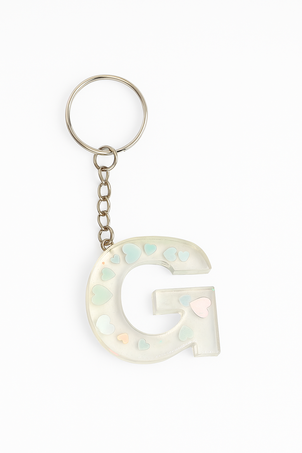 Porte-clé "Lettre G" en résine - Personnalisable