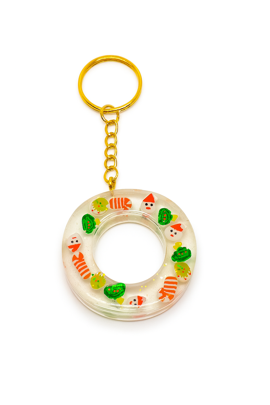 Porte-clé "lettre O" en résine - Personnalisable