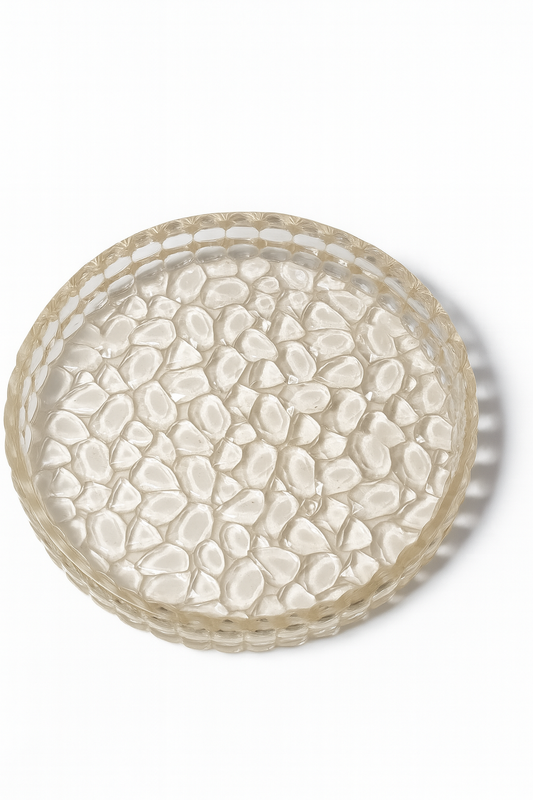 Plateau Galets Nacrés – Lueur Cristalline