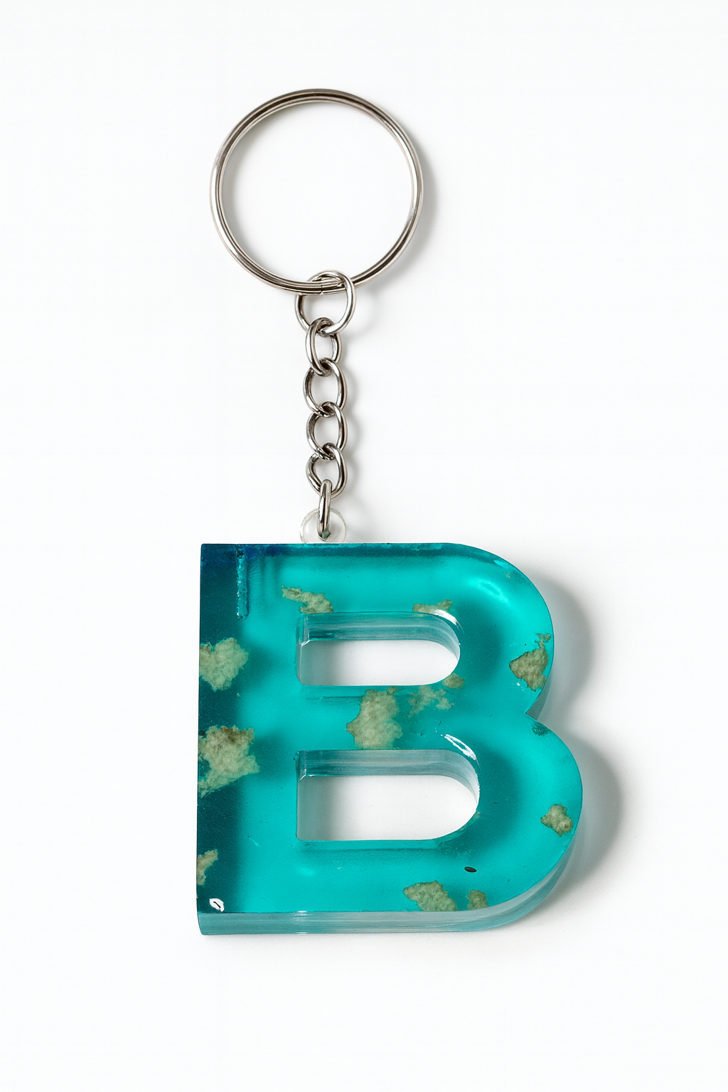 Porte-clé "Lettre B" en résine - Personnalisable