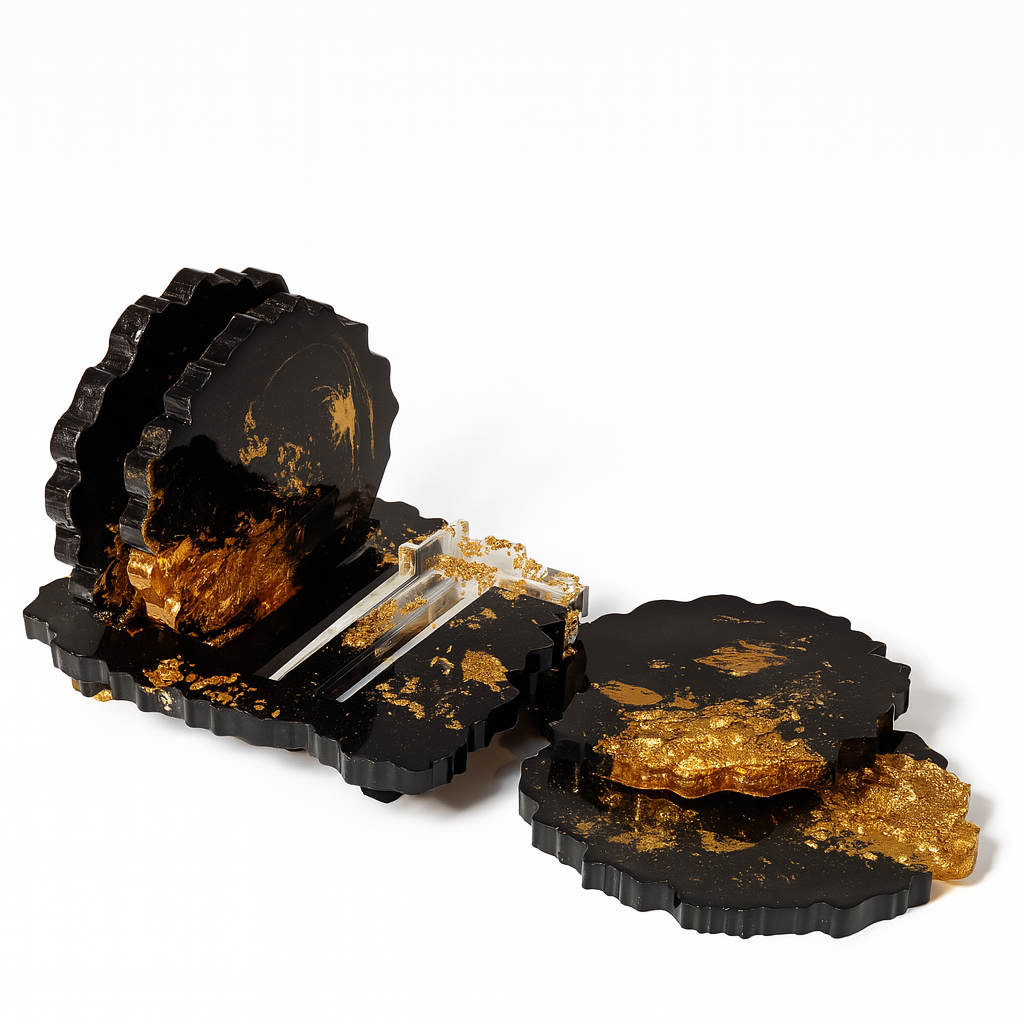 Set de Dessous de Verre – Nuit Dorée