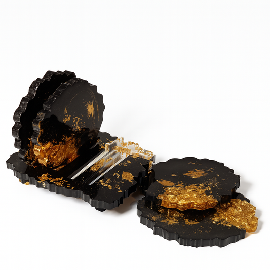 Set de Dessous de Verre – Nuit Dorée