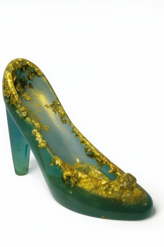 Escarpins Féériques – Duo d'Or et de Lumière