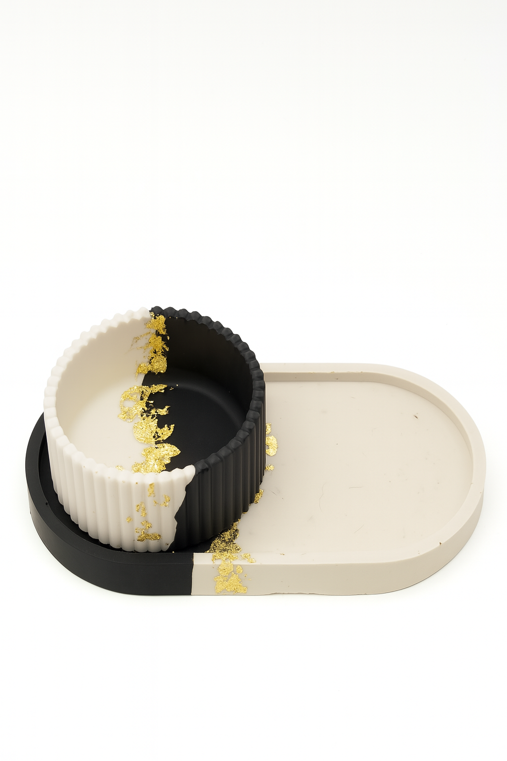 Set Yin Doré – Coupelle + Plateau