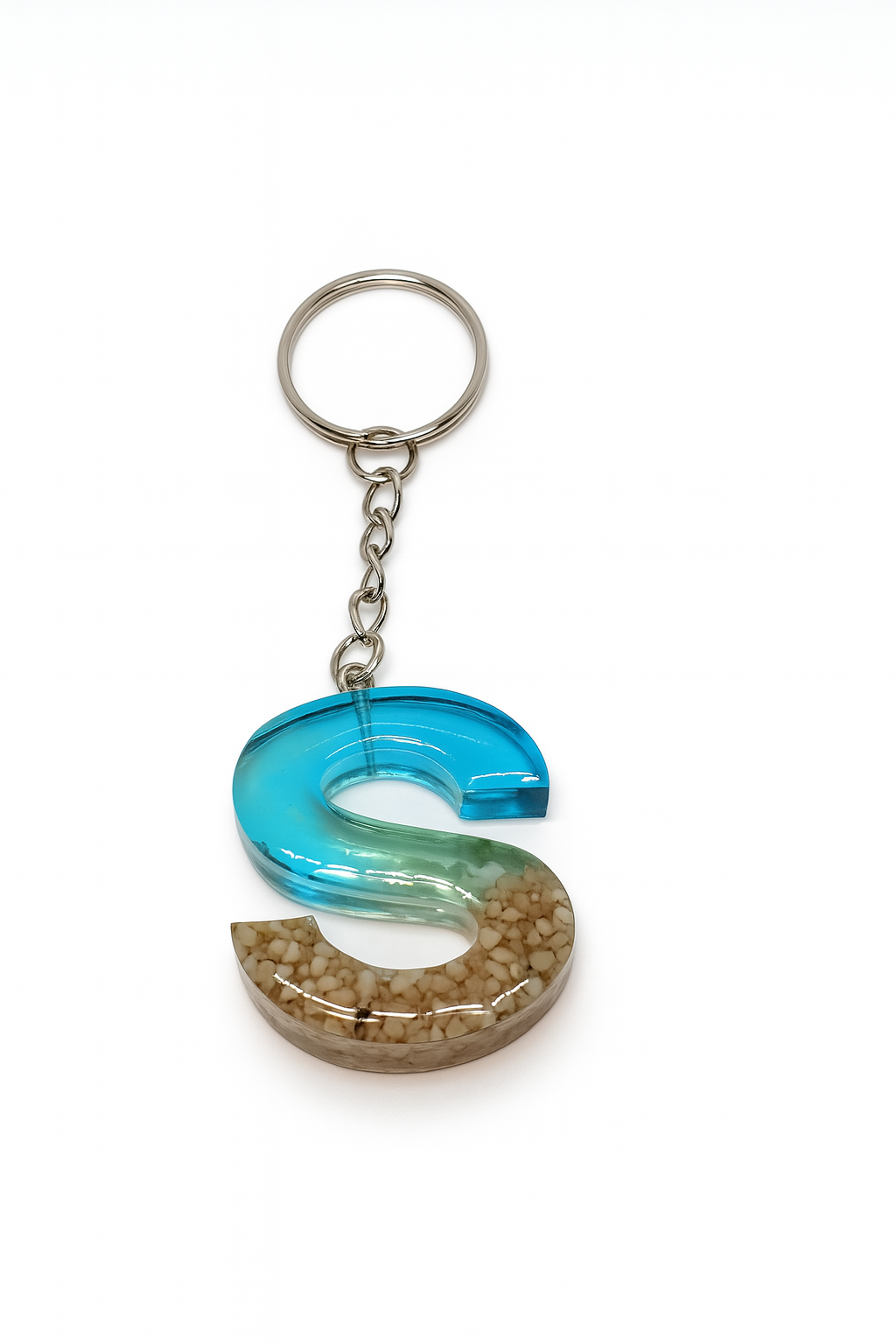 Porte-clé "lettre S" en résine - Personnalisable