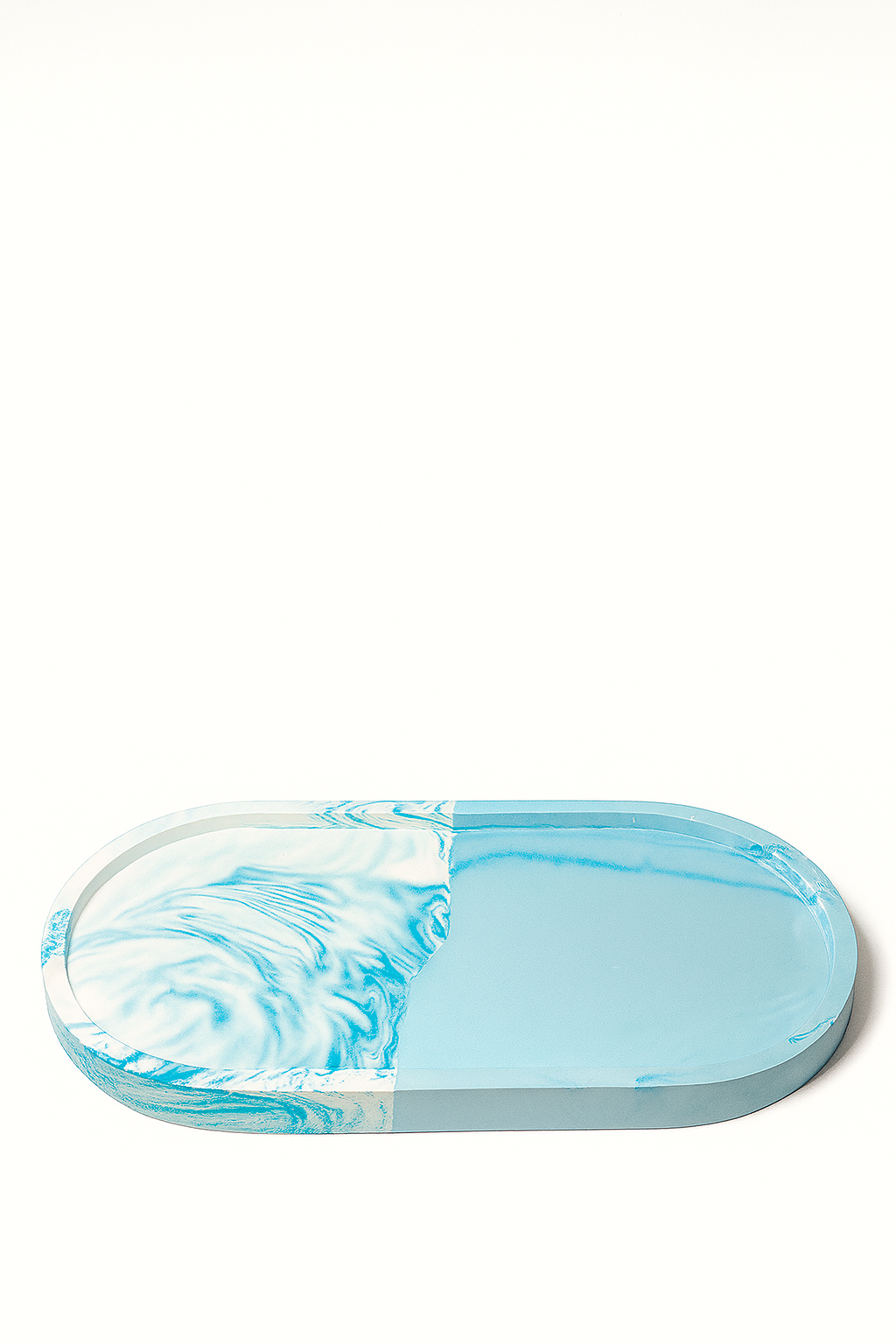 Plateau Marbré Aqua – Vague Givrée (légèrement abîmé)