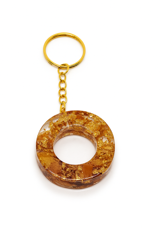 Porte-clé "lettre O" en résine - Personnalisable