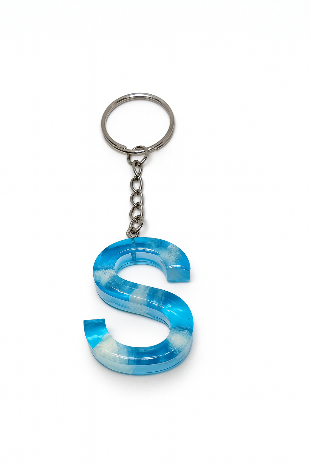 Porte-clé "lettre S" en résine - Personnalisable