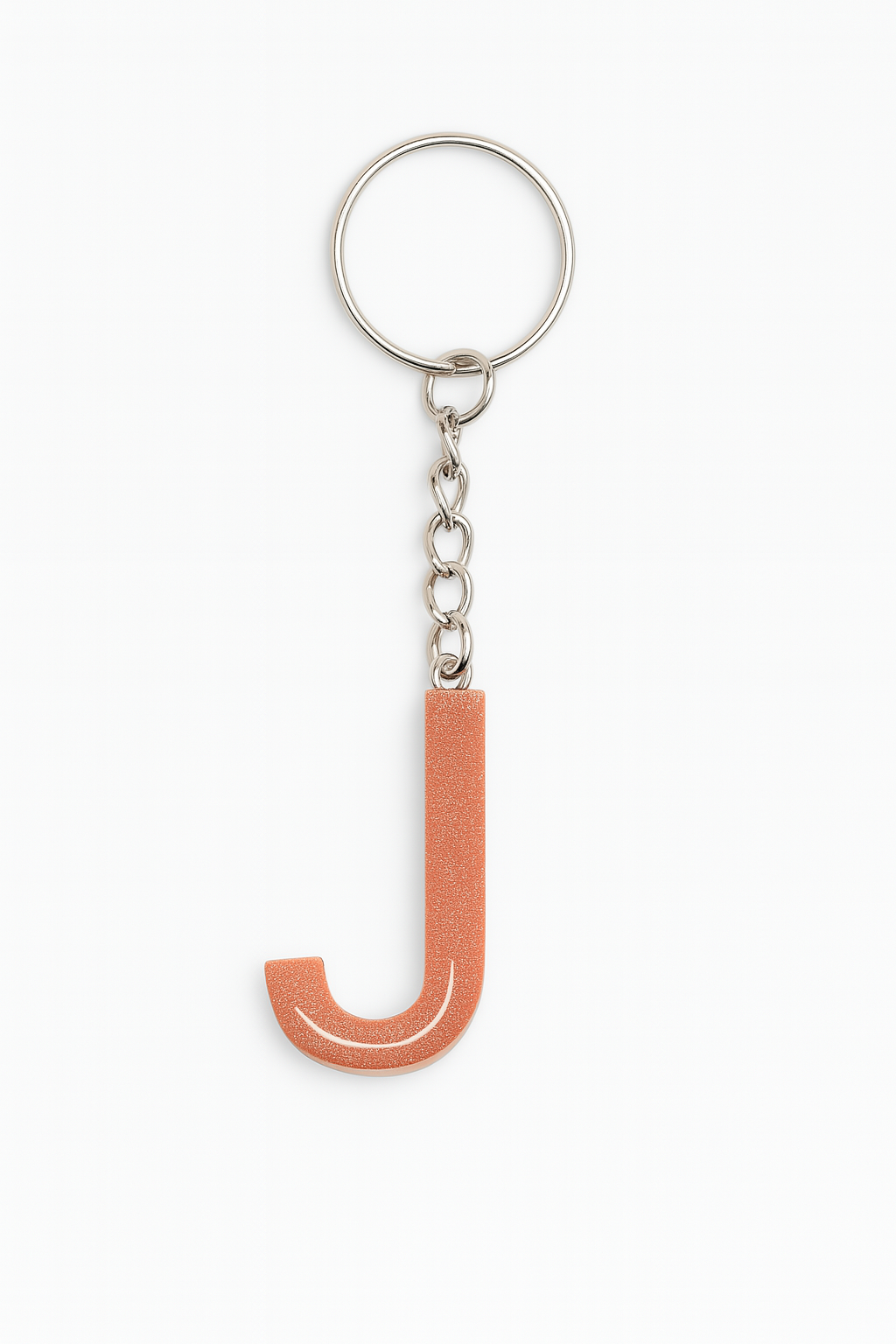 Porte-clé "lettre J" en résine - Personnalisable