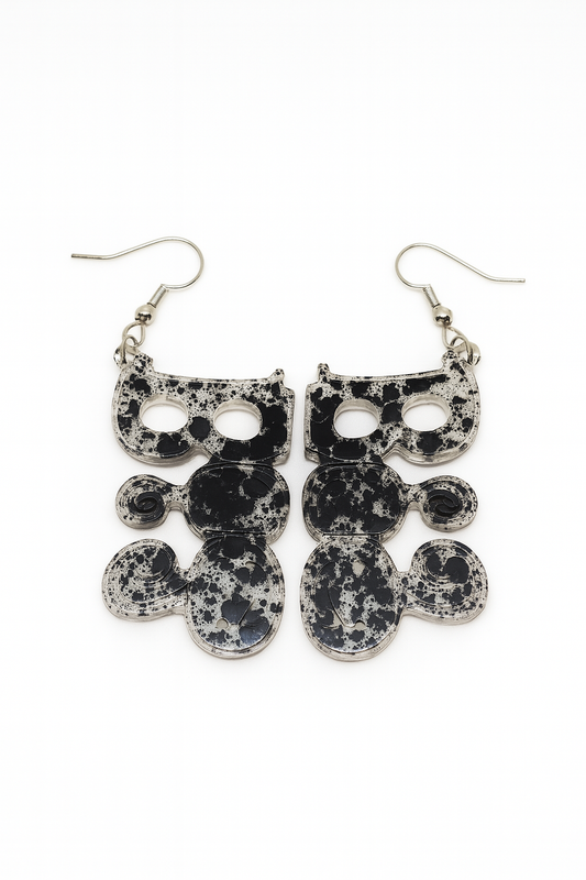 Boucles d’oreilles “BOO !” – Petits Fantômes Noirs