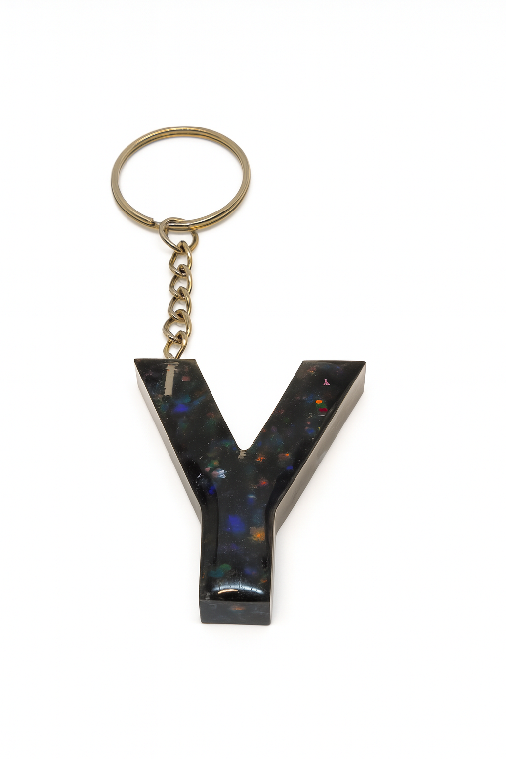 Porte-clé "lettre Y" en résine - Personnalisable