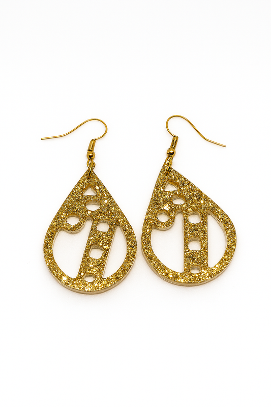 Boucles d’oreilles Goutte – Noël Sucré