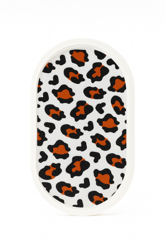 Plateau déco en Keracraft – Motif léopard